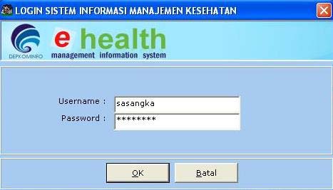 b. Masukkan username dan password anda yang telah diberikan oleh administrator kemudian klik OK Setelah itu