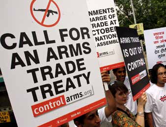 Kontras menyayangkan sikap abstain Indonesia dalam Traktat Perdagangan Senjata (Arms Trade Treaty) pada tanggal 18-28 Maret 2013 di New York, Amerika Serikat dan merespon isu ini dengan mengirimkan