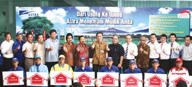 Program yang diprakarsai oleh Grup otomotif Astra International melayani para pemudik dengan jalur mudik Sumatera- Jawa hingga Bali sejak tanggal 26 Agustus-1 September 2011.