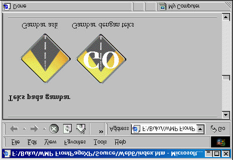 Webmaster Pro Front Page XP Gambar 7.34 Teks pada gambar 5 Hyperlink pada gambar 5.1 Hyperlink manual Anda dapat menjadikan gambar sebagai link ke halaman tertentu.