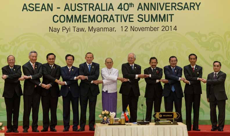 laporan utama Para kepala negara/kepala pemerintahan ASEAN, dan Perdana Menteri Australia dalam KTT Peringatan ke-40 ASEAN-Australia okezone.