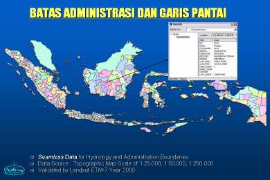 Bab VI. BAKOSURTANAL 1999-2009 Pada tahun 2007 telah dipetakan sebanyak 257 NLP peta rupabumi skala 1:50.000 untuk wilayah Kalimantan, Papua dan Pulau Buru.