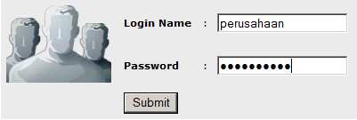 Login menggunakan username dan password, kemudian tekan tombol submit 4.