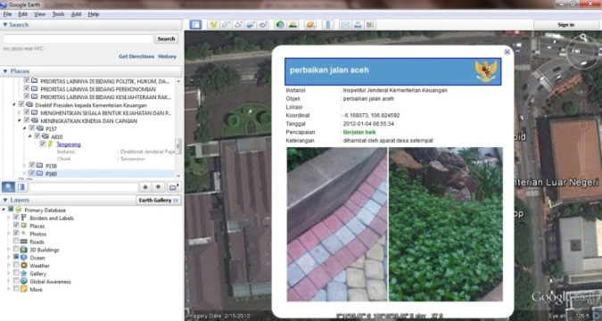 (UKP4) Aplikasi Client Android Device Interkoneksi dengan Google Earth Lokasi