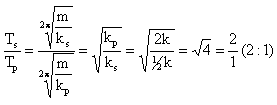 A. 5 : 4 B. 2 : 1 C. 3 : 2 Kunci : B D. 1 : 2 E. 2 : 3 Susunan paralel : kp = k3 +, k4 = k + k = 2k Perbandingan periode susunan seri (T S ) dan susunan paralel (T P ) adalah : 5.