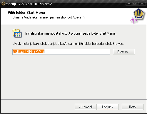 Double klik install_trpnbpv4.2_apl.