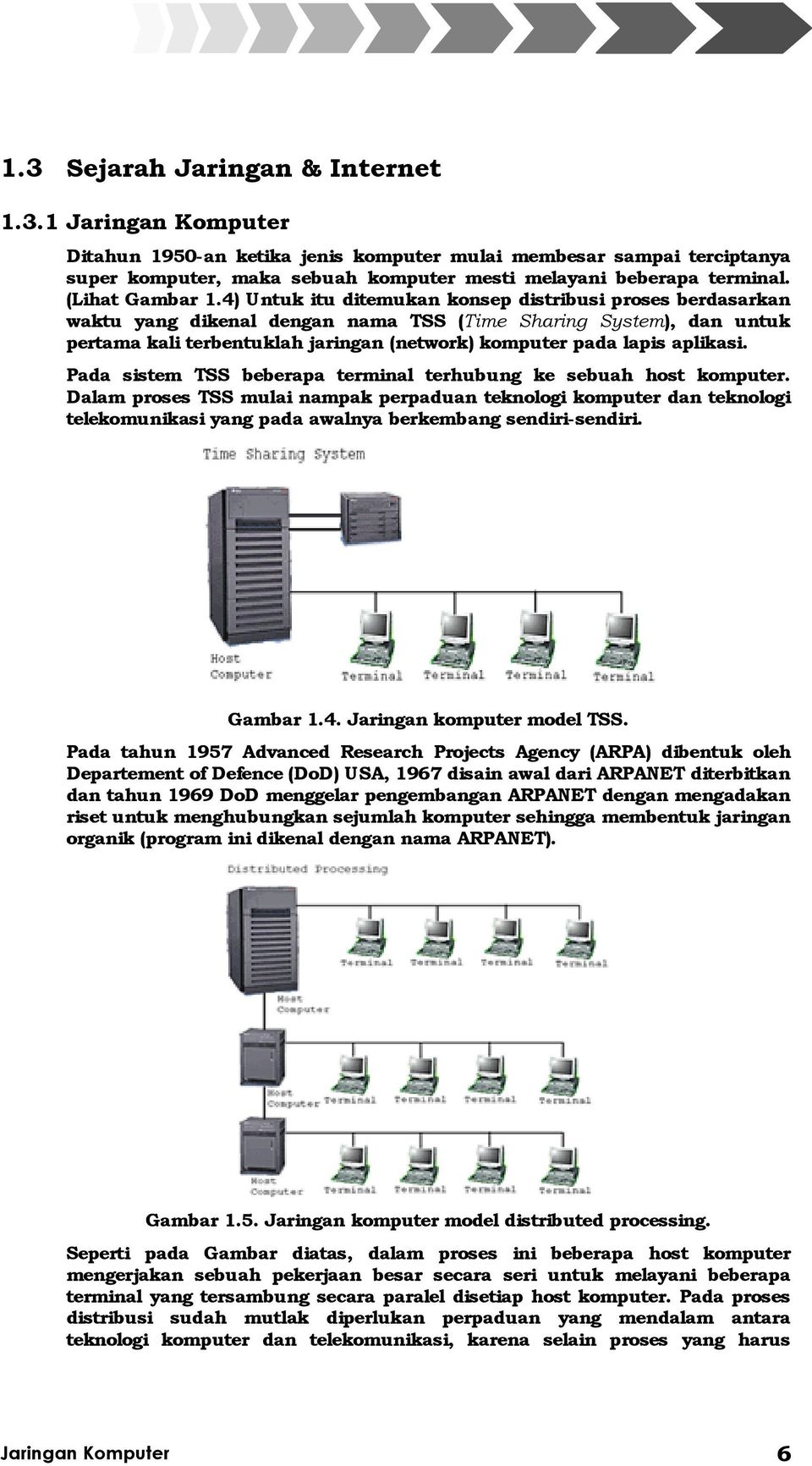 aplikasi. Pada sistem TSS beberapa terminal terhubung ke sebuah host komputer.