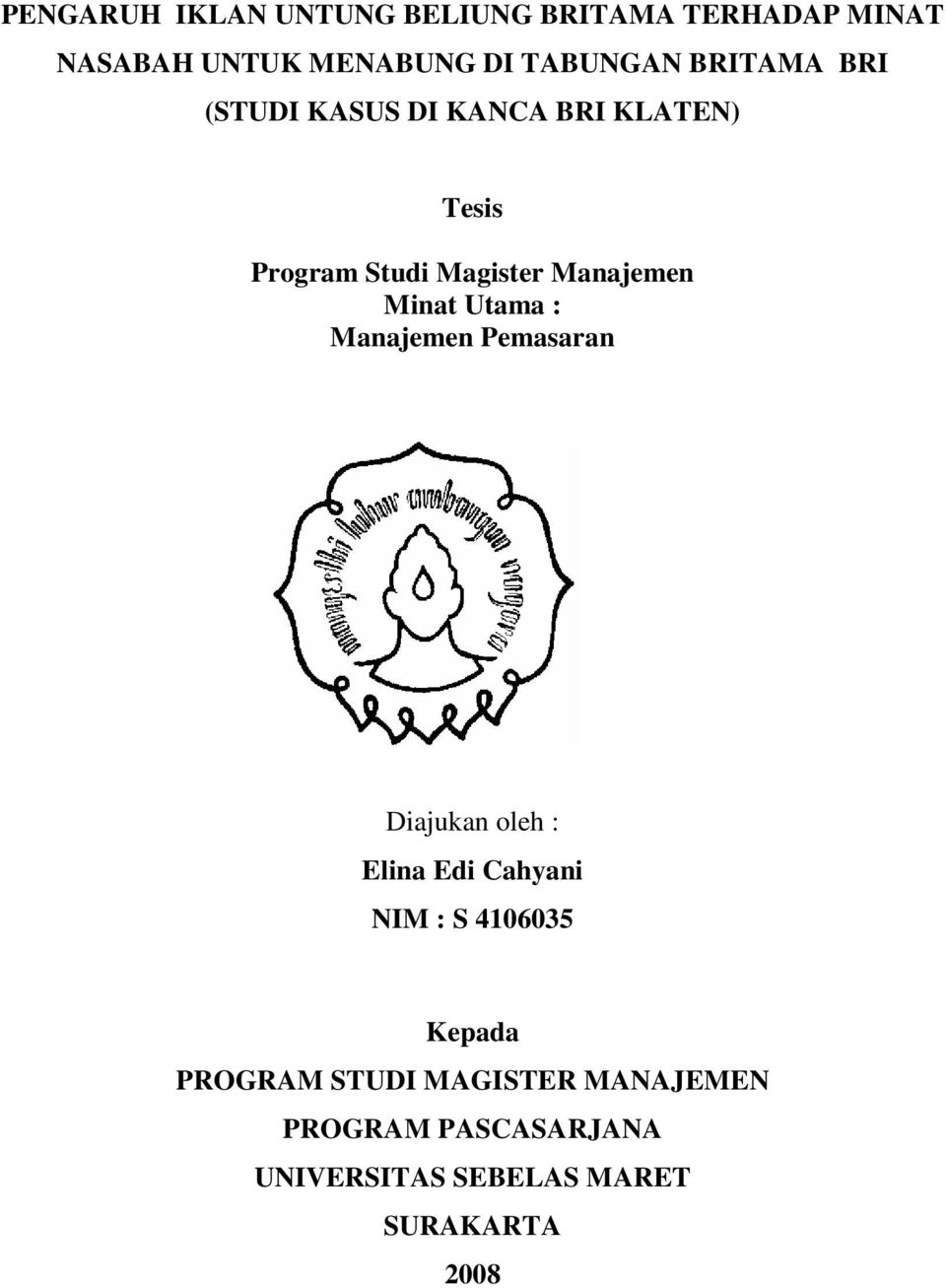 Proposal thesis manajemen keuangan