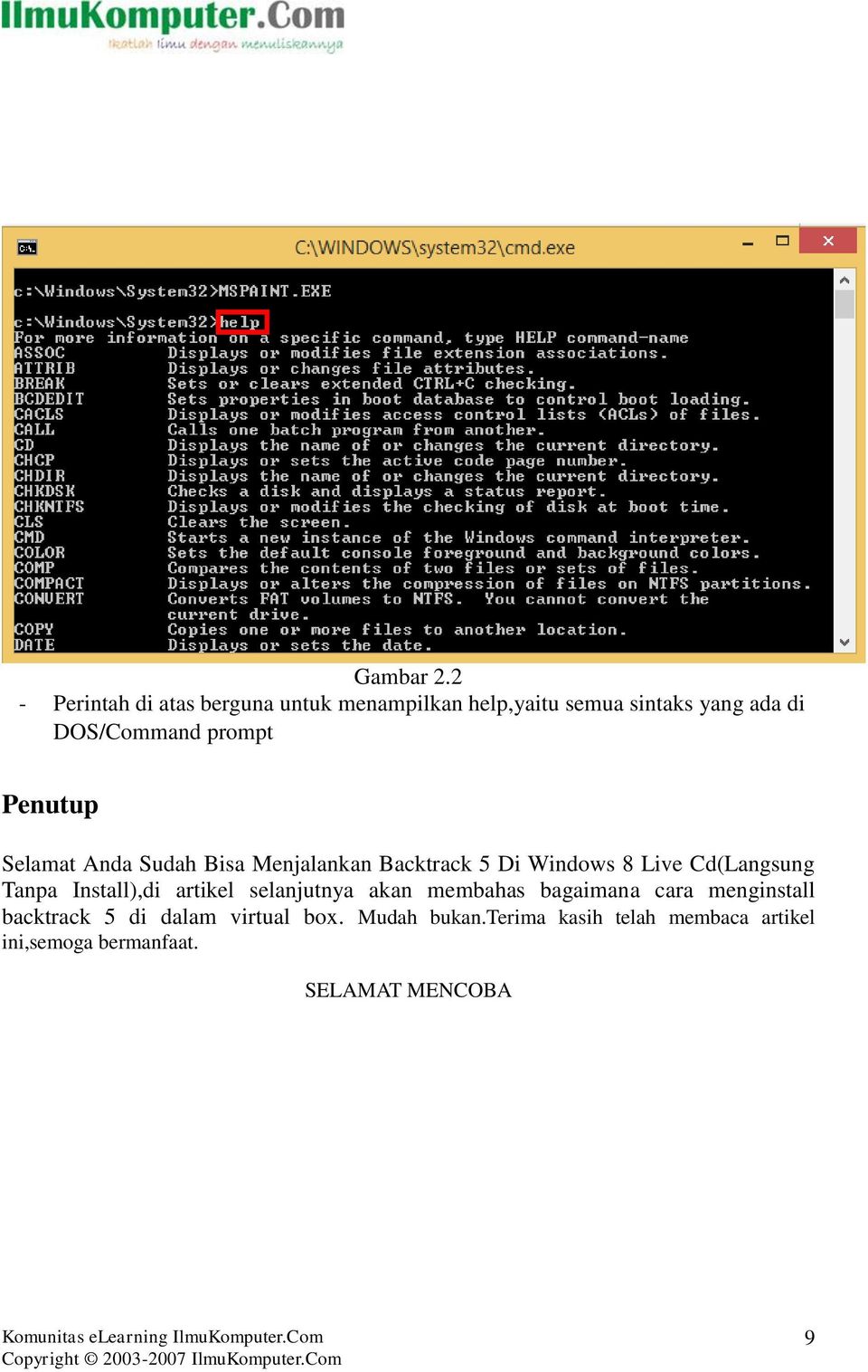 prompt Penutup Selamat Anda Sudah Bisa Menjalankan Backtrack 5 Di Windows 8 Live Cd(Langsung Tanpa