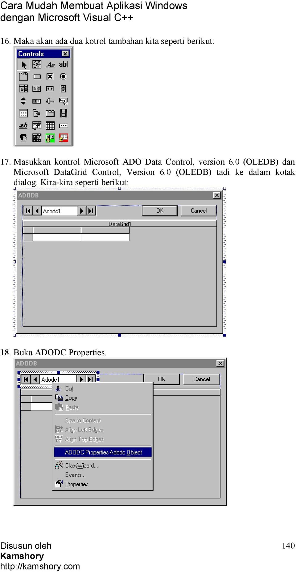 0 (OLEDB) dan Microsoft DataGrid Control, Version 6.