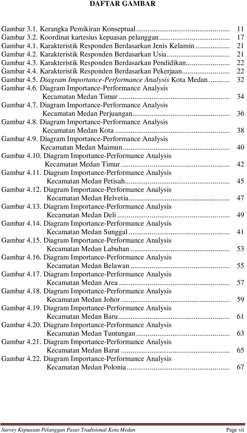 .. 32 Gambar 4.6. Diagram Importance-Performance Analysis Kecamatan Medan Timur... 34 Gambar 4.7. Diagram Importance-Performance Analysis Kecamatan Medan Perjuangan... 36 Gambar 4.8.