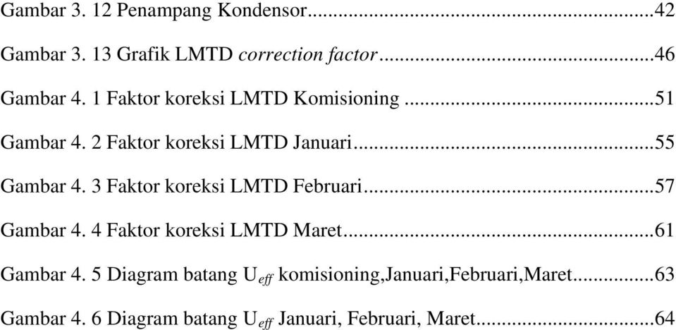 3 Faktor koreksi LMTD Februari...57 Gambar 4. 4 Faktor koreksi LMTD Maret...61 Gambar 4.