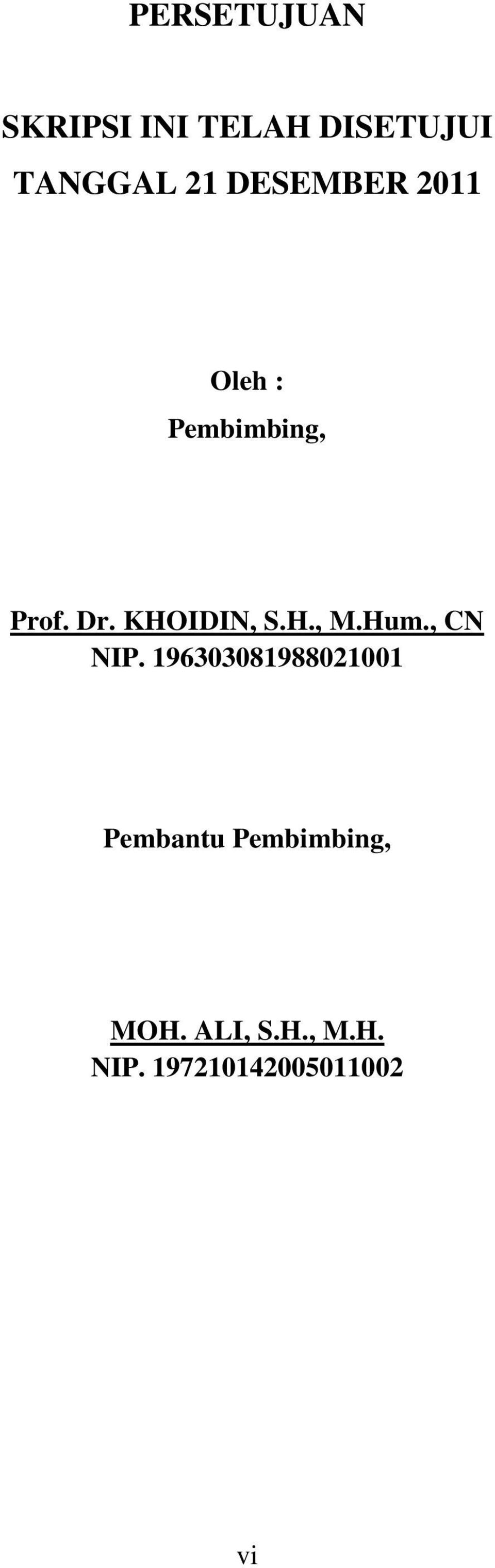 KHOIDIN, S.H., M.Hum., CN NIP.