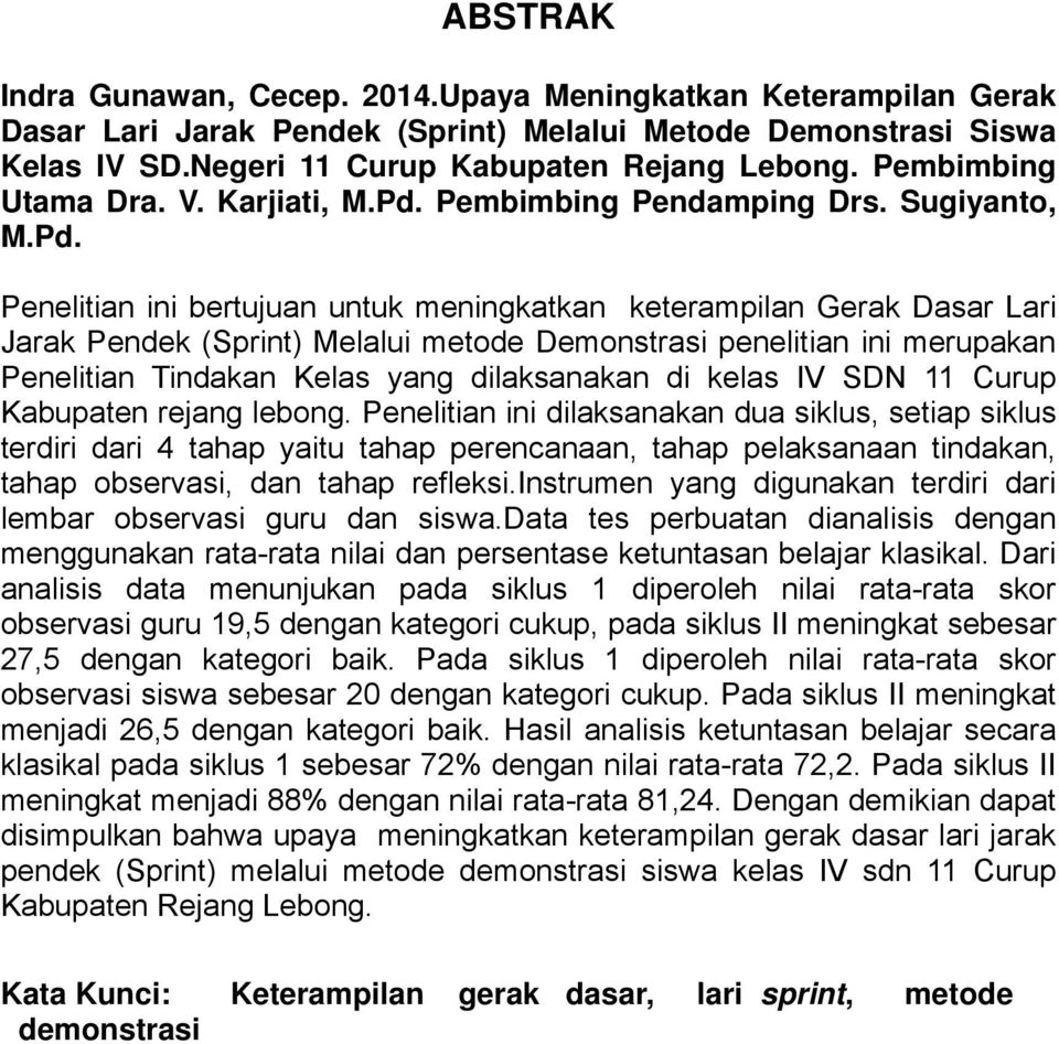 Pembimbing Pendamping Drs. Sugiyanto, M.Pd.