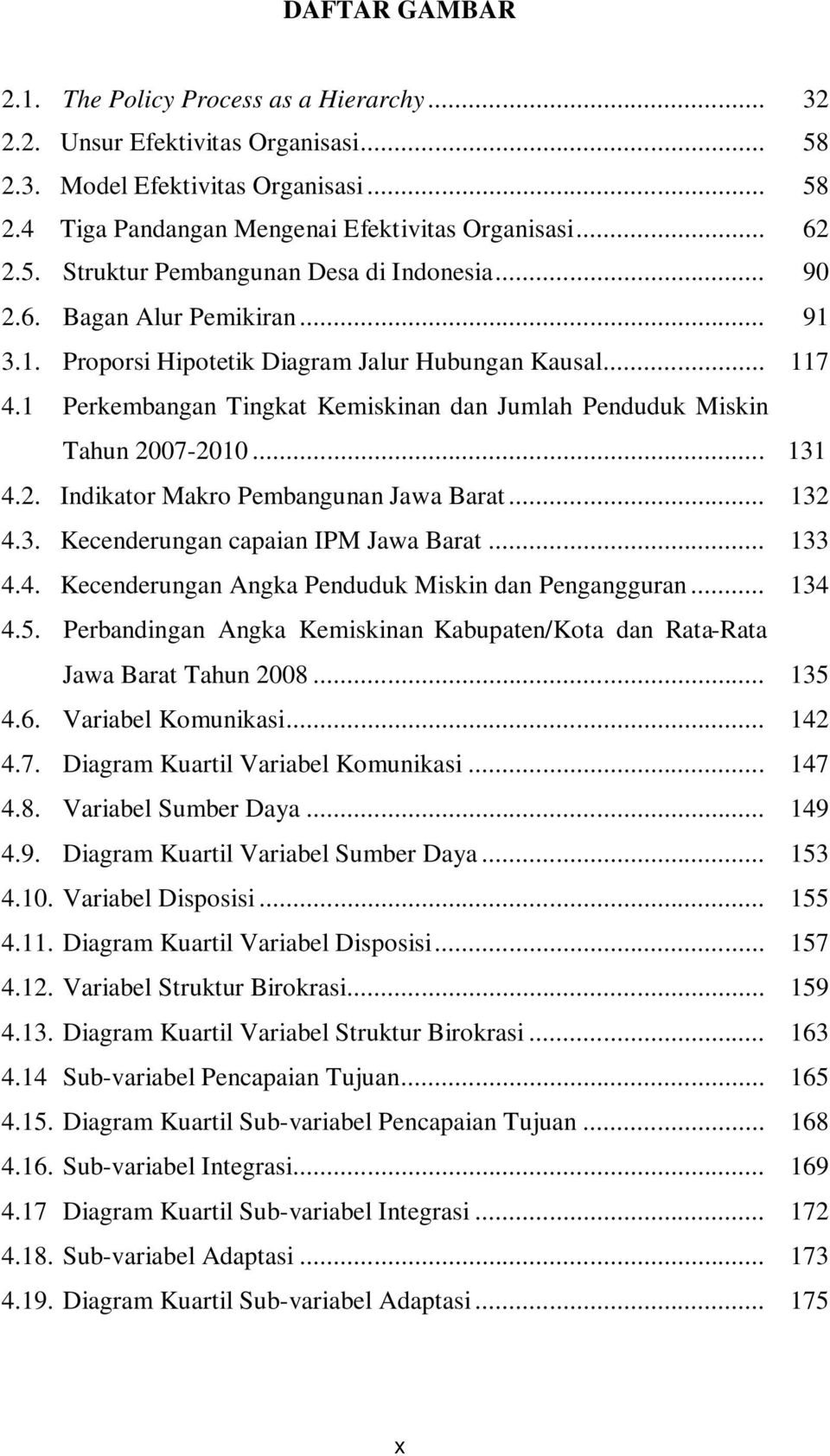 .. 132 4.3. Kecenderungan capaian IPM Jawa Barat... 133 4.4. Kecenderungan Angka Penduduk Miskin dan Pengangguran... 134 4.5.