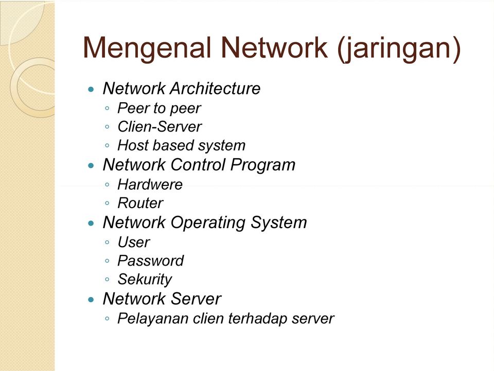 Program Hardwere Router Network Operating System User