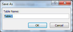 c. Menyimpan Tabel Ada beberapa cara untuk menyimpan tabel : Klik tombol Save pada Quick Access Toolbar Klik tombol Office Button (Office 2007) atau menu File (Office 2010) lalu pilih Save Tekan