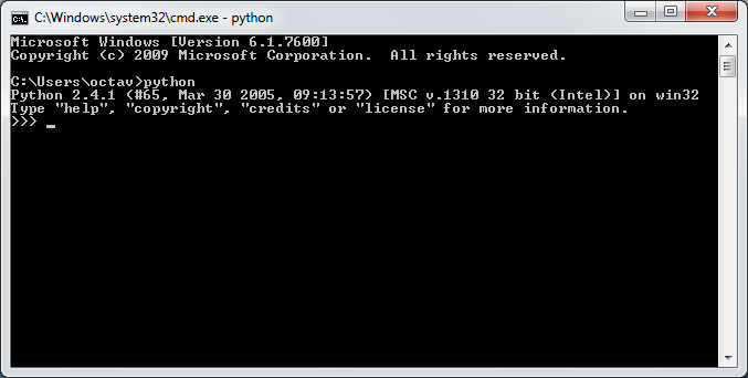 Tes koneksi anda pada cmd dengan menjalankan python seperti gambar dibawah : 2.