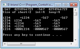 Contoh Format Desimal Integer #include <stdio.h> #include <stdlib.
