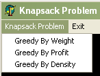 return x Gambar 2 menggambar Flowchart sistem secara umum untuk implementasi algoritma Greedy pada Knapsack problem Mulai Masukkan kapasitas maksimum, berat dan keuntunganmasing masing objek Greedy