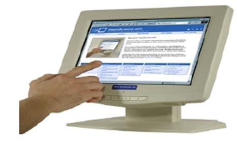 Touch Screen (Layar Sentuh) Touch screen merupakan alat input yang mempunyai fungsi yang sama dengan fungsi mouse dan keyboard.