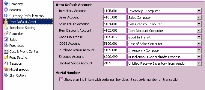 Sales Discount : default akun potongan penjualan yang berfungsi untuk mencatat diskon faktur penjualan yang Anda berikan kepada Customer (Pelanggan) Anda.