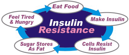 Resistensi Insulin Orang dengan kasus ringan diabetes mellitus (kebanyakan kasus tipe 2, atau orang dewasa-onset, diabetes) memproduksi