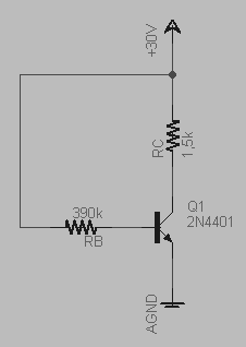 Contoh : Transistor 2N4401 (Si), βdc = 80.