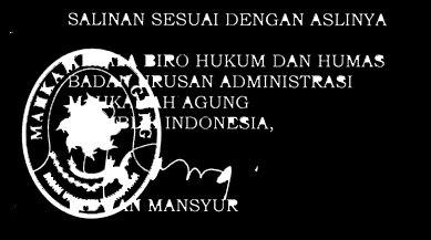 - 26 - Agar setiap orang mengetahuinya, memerintahkan pengundangan Peraturan Mahkamah Agung ini dengan penempatannya dalam Berita Negara Republik Indonesia Ditetapkan di Jakarta pada tanggal 19 April