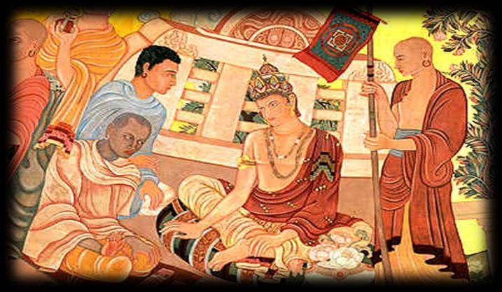 sebelumnya Budha dijadikan agama negara, & Ashoka melarang upacara Asmavedha.
