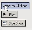 Memberi Effek Animasi (semua slide) : Klik Slide show > Slide transition (muncul sebelah kanan Slide) > Pilih salah satu > klik apply to all slide > klik play.
