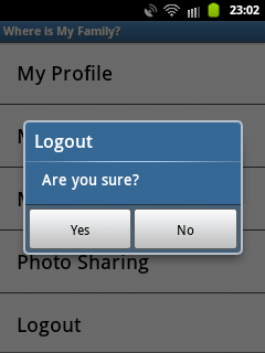 Gambar 10: Form Messenger 4.8 Tampilan Form Photo Sharing Tampilan form Photo Sharing akan tampil ketika pengguna menekan menu Photo Sharing.