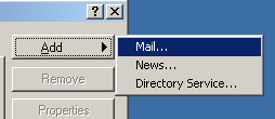 Step pertama pada Mail Account wizard akan muncul. Masukkan nama Anda pada box nama lalu klik Next untuk lanjut.
