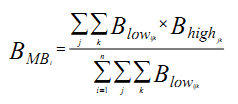 b. Brovey Metode fusi Brovey berdasarkan pada transformasi chromatic (Gillespie et al, 1987 dalam Jensen, 25).