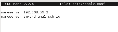 Gunakan program editor kesukaan anda, missal nano untuk mengedit file db.ardjuna. Contoh dapat dilihat pada gambar dibawah ini # nano db.