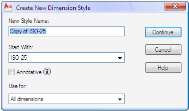 2. Klik menu Annotate Dimension style, akan muncul kotak dialog seperti Gambar 4.10 Gambar 4.10 Kotak Dialog Dimension Style untuk Mengganti Jenis Dimension dan Ukurannya 3.
