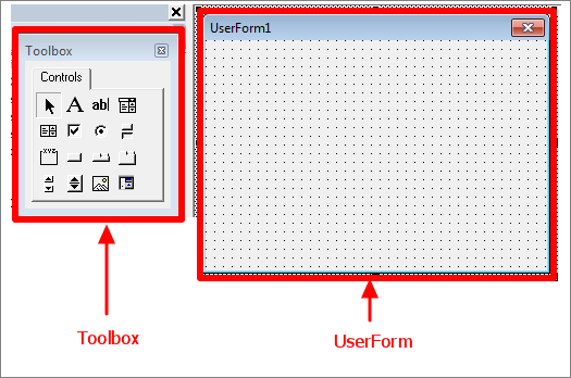 Gambar 8 Menambahkan UserForm di VB Editor 3.