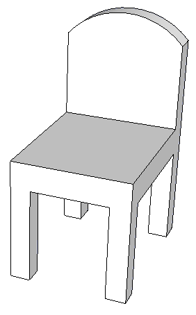 1. Gambarlah sebuah kursi seperti gambar disamping!