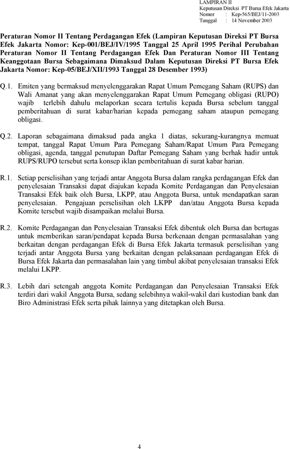 PT Bursa Efek Jakarta Nomor Kep-05/BEJ/XII/19