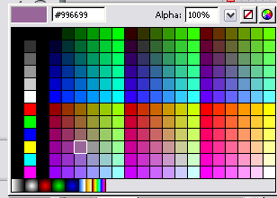 17 palet warna yang ada pada panel Color Swatch. Tampilan panel color mixer ditunjukkan oleh Gambar 2.6. Gambar 2.6 Color Mixer Window 2.5.