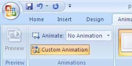 Menggunakan Efek Animasi, Sound, Video Untuk memberikan efek animasi ke suatu objek saat slide ditampilkan/dijalankan. Gambar 4.