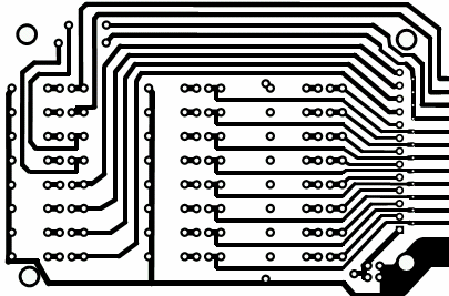 Gambar 4. Skema rangkaian modul uji PPI card Gambar 4 menunujukkan skema rangkaian modul uji PPI card. Rangkaian ini menggunakan LED (Light Emitting Diode) dan dilengkapi TP (Test Point).