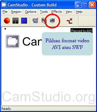 Menentukan Keyboard Shortcut Gambar 3. Menentukan format video hasil.