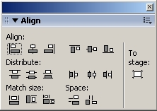 Gambar 8. Bagian dari Panel Color Panel Align Untuk menampilkan panel ini Anda dapat menekan Ctrl+K pada keyboard.