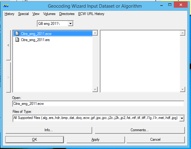 3. Maka akan muncul jendela Geocoding Wizard sebagai berikut Gambar 3.4 Tampilan jendela Geocoding Wizard 4.