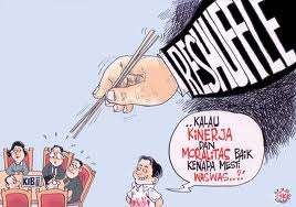 enam bulan ada menteri-menteri dalam Kabinet Jokowi yang minim