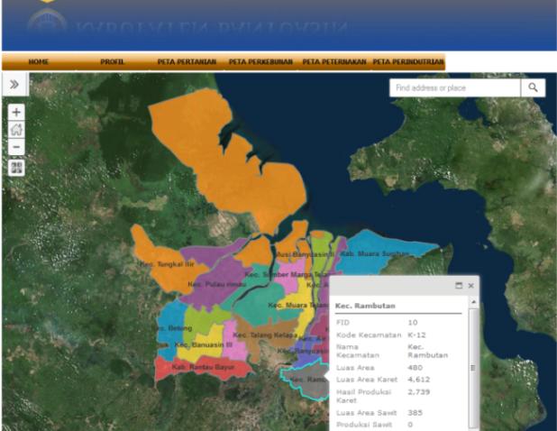 Gambar 3. WebGIS Peta Pertanian 3.