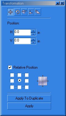 Gambar 34. Kotak Dialog Transformation Position Cara mengatur objek melalui jendela docker anda dapat melakukan langkahlangkah sebagai berikut: 1.