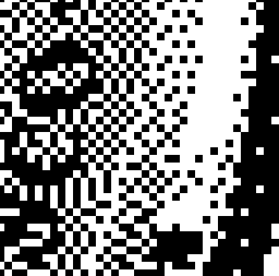 15 8 pixels = 1 byte Black & White Setiap piksel pada BW image