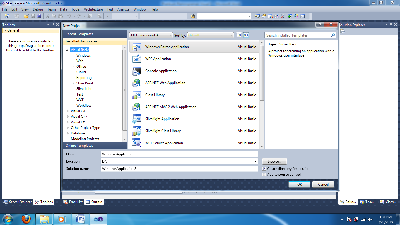 Pengenalan Microsoft Visual Studio 2010 1.